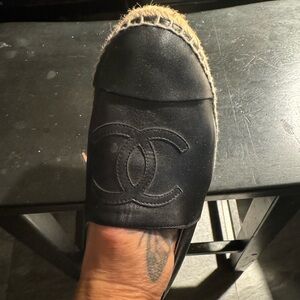 Black Chanel shoes authentic